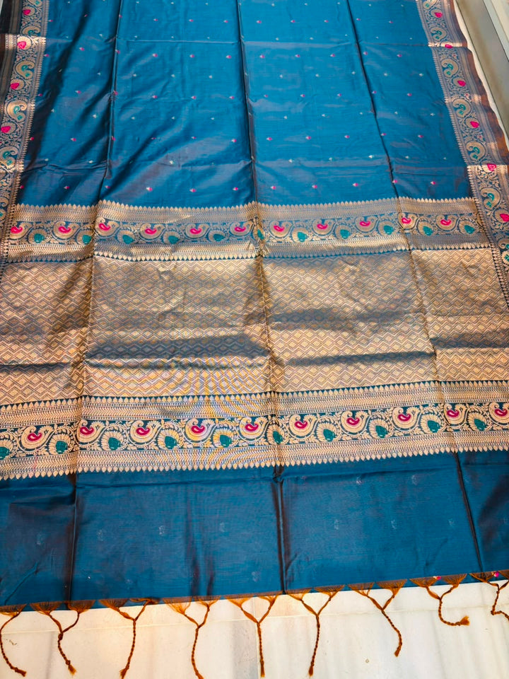 Crown of Desire - Muga Katan Silk Saree