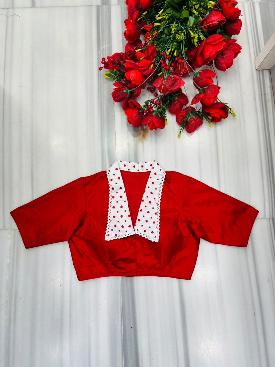 Stolen by Lovers – Embroidered Cotton Silk Designer Blouse