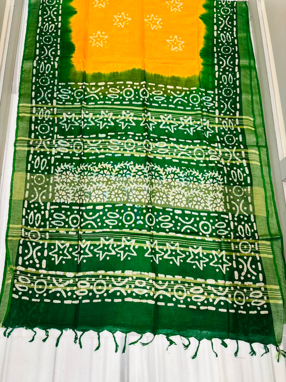 Ronger Porosh (রঙের পরশ) Cotton Linen Saree