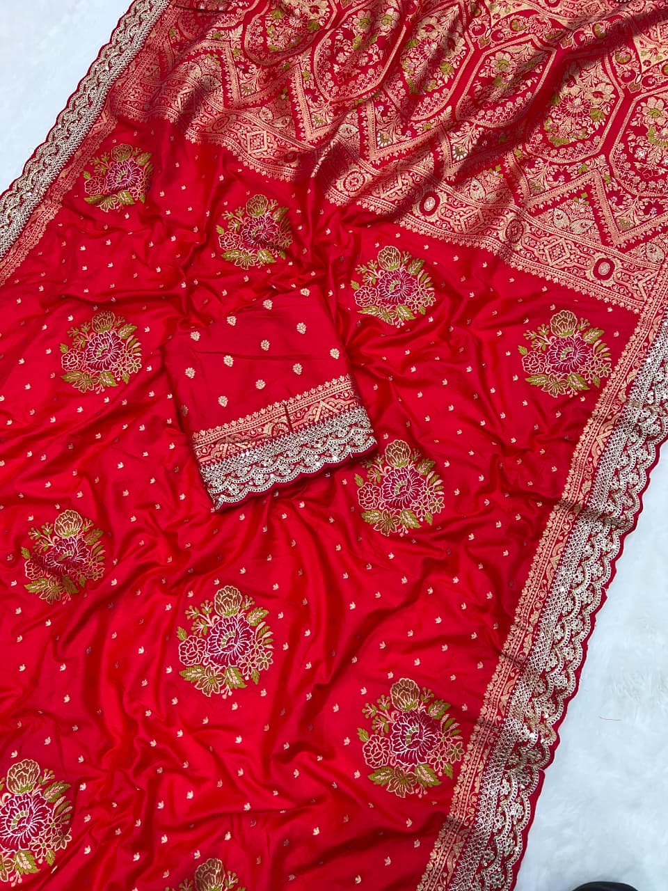 Noor-e-Banaras – Premium Dola Silk Saree
