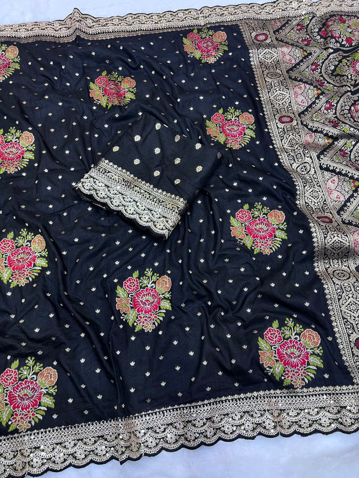 Noor-e-Banaras – Premium Dola Silk Saree