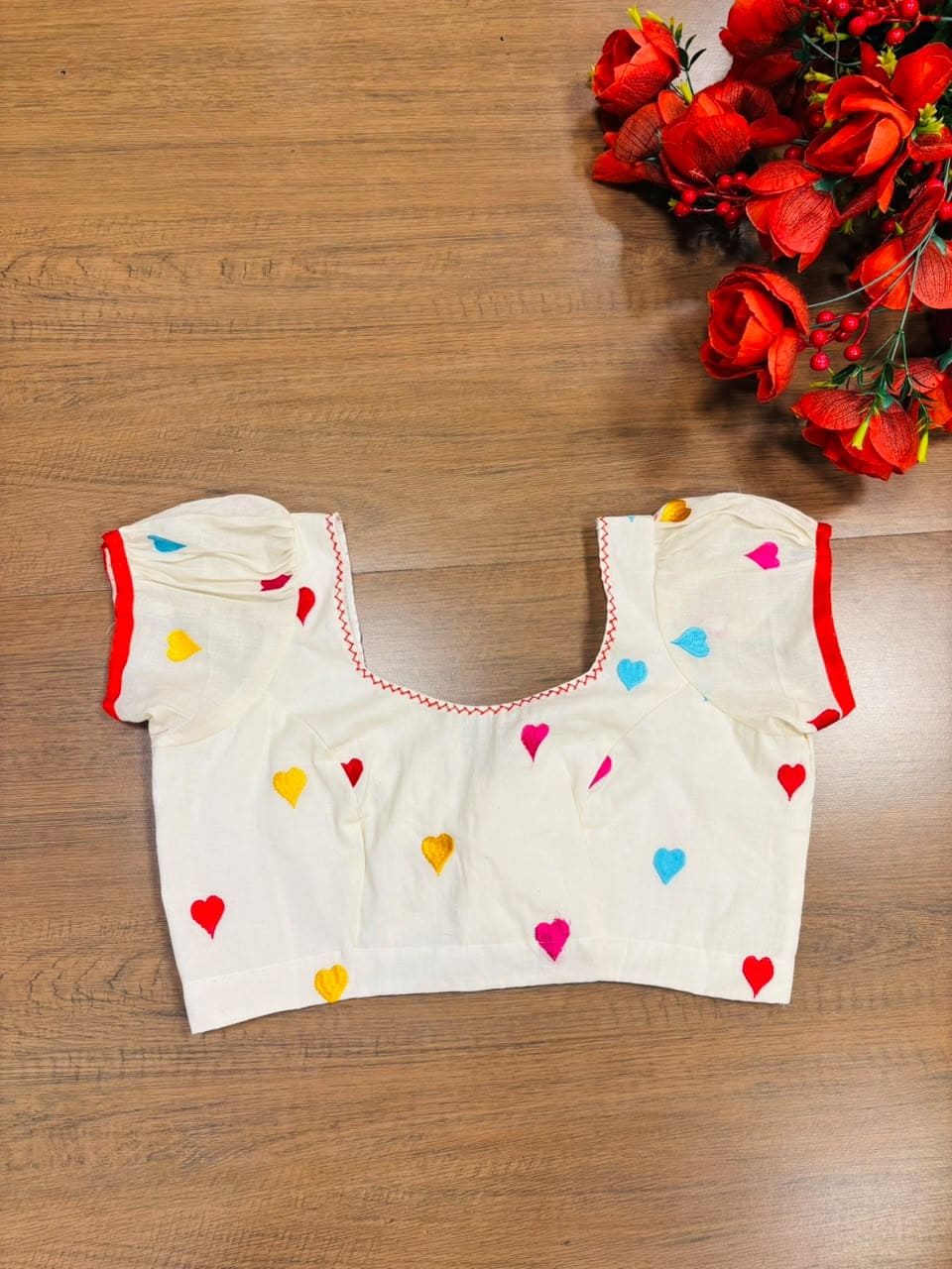 Heart to Heart – Embroidered Designer Blouse