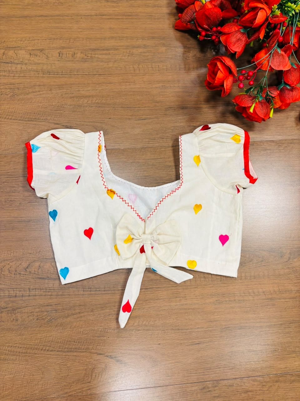 Heart to Heart – Embroidered Designer Blouse