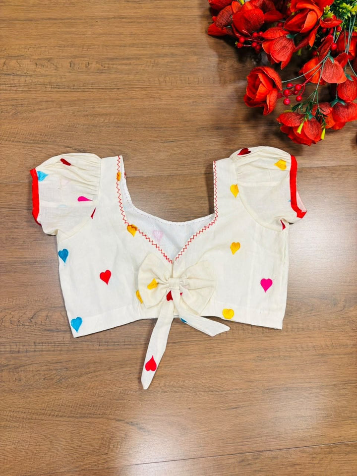 Heart to Heart – Embroidered Designer Blouse