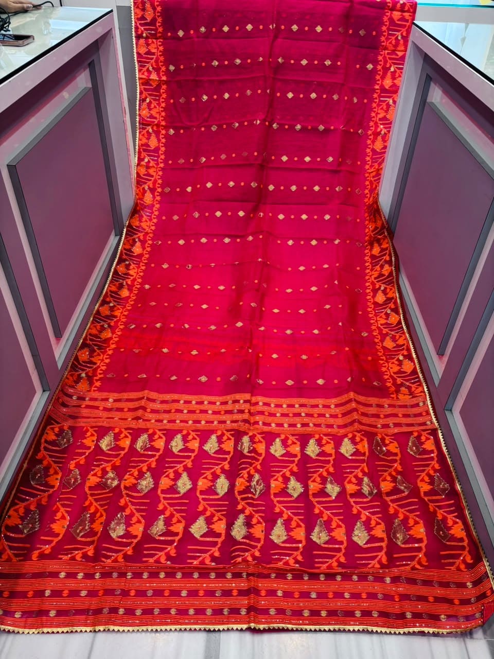 Rajmohini Katdana Jamdani Saree