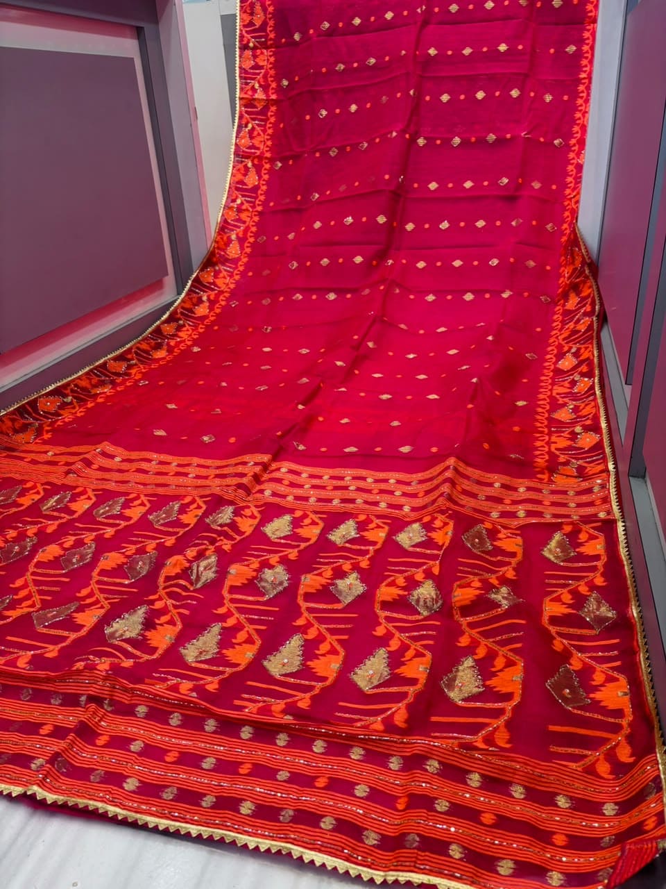 Rajmohini Katdana Jamdani Saree