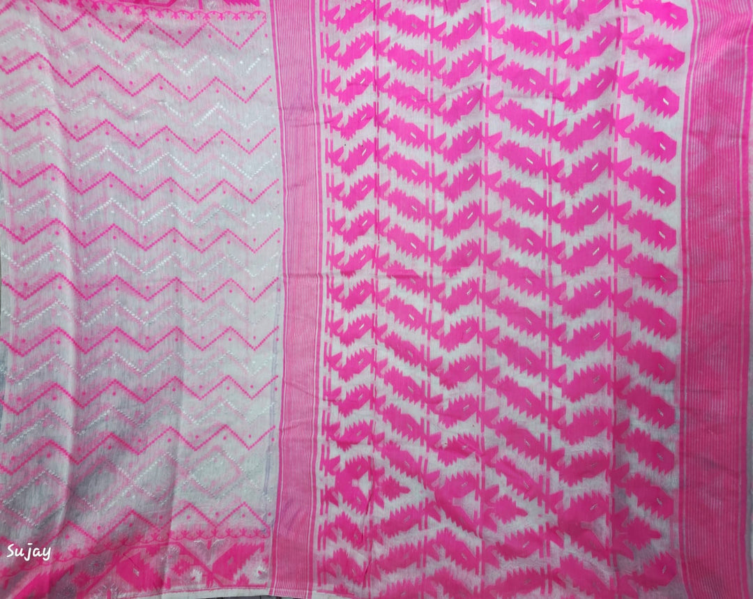 Roddur Rekha – Rays Of Sunlight Jamdani Saree