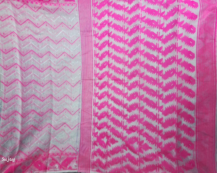 Roddur Rekha – Rays Of Sunlight Jamdani Saree