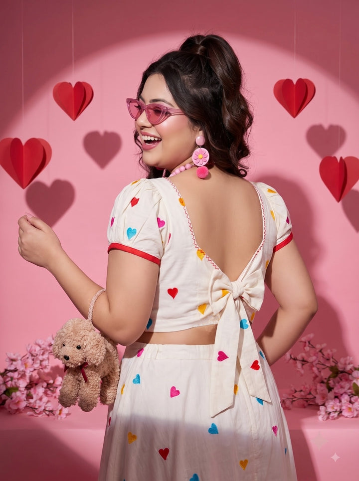 Heart to Heart – Embroidered Designer Blouse