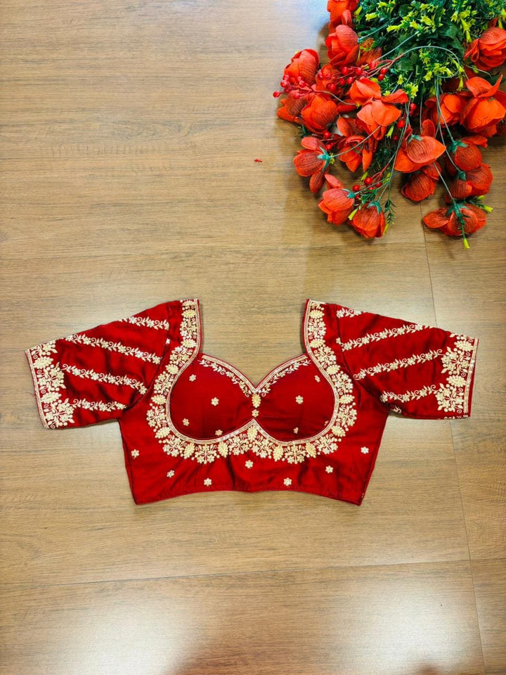 Fashion Fever Vichitra Silk Blouse
