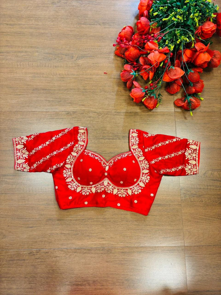 Fashion Fever Vichitra Silk Blouse