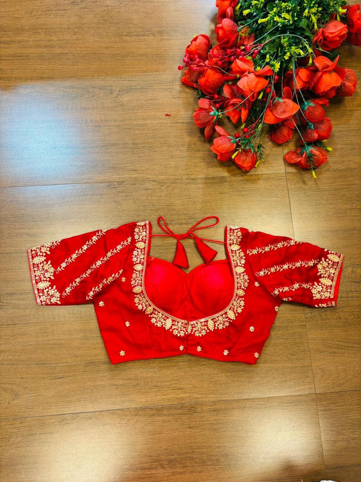 Fashion Fever Vichitra Silk Blouse