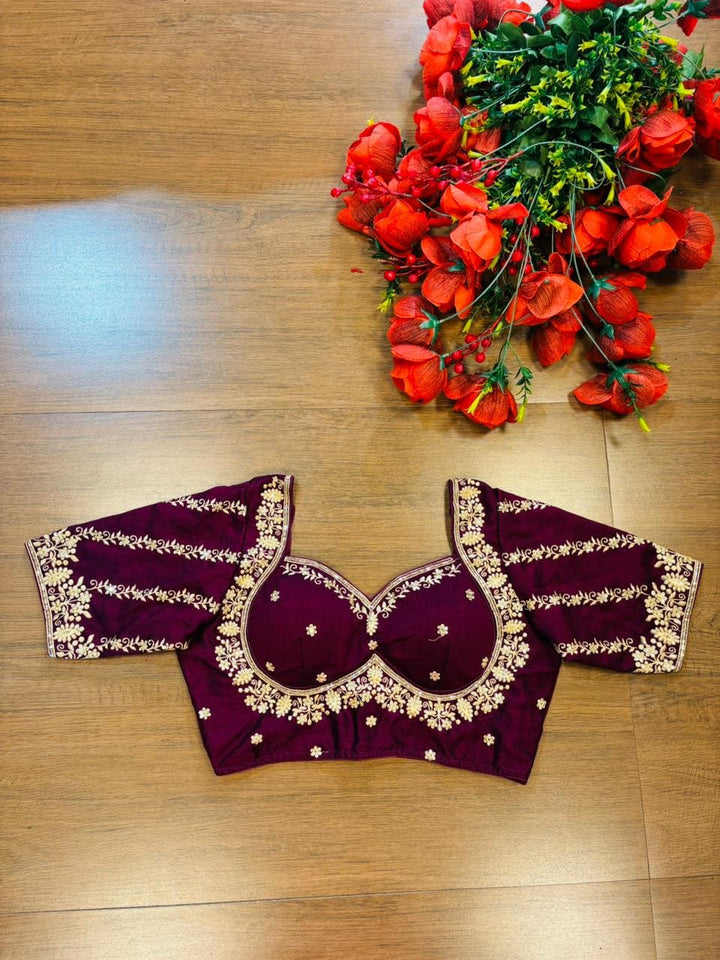 Fashion Fever Vichitra Silk Blouse