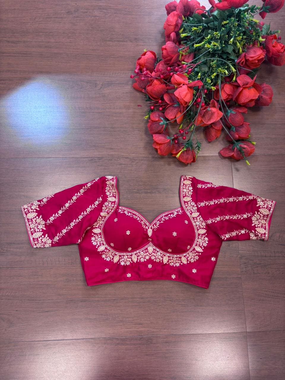 Fashion Fever Vichitra Silk Blouse