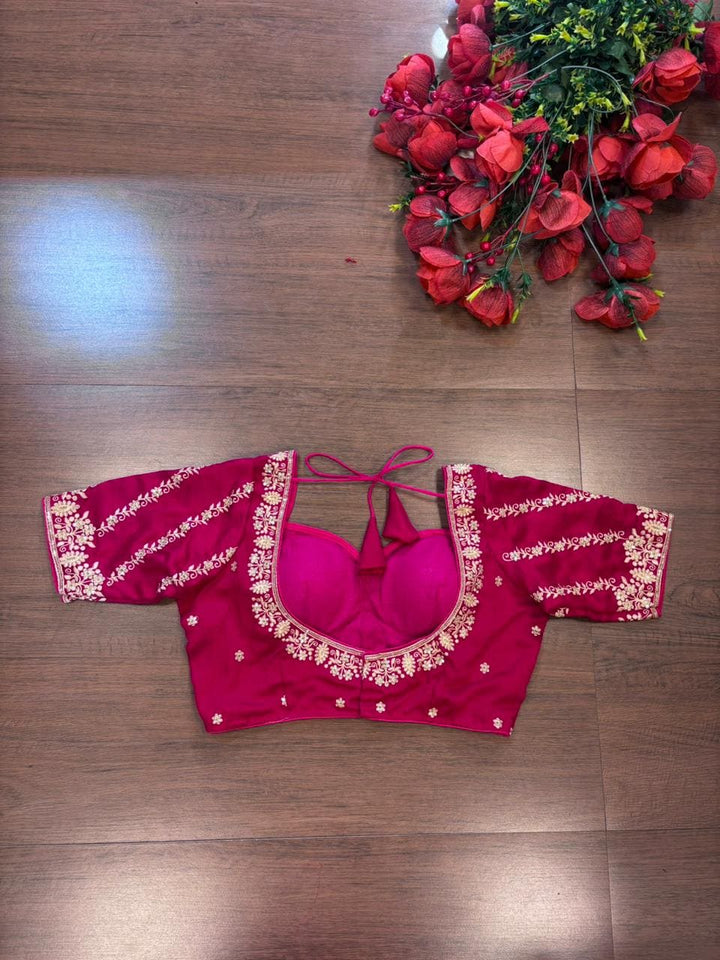 Fashion Fever Vichitra Silk Blouse