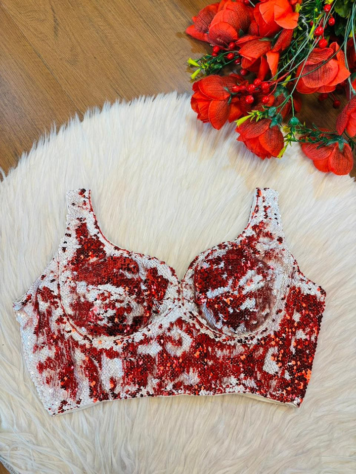 Flip Flop Fabulous – Designer Reversible Sequins Blouse