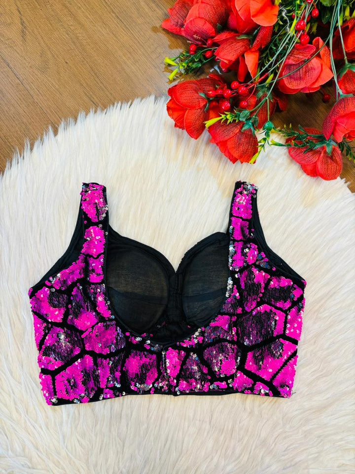 Flip Flop Fabulous – Designer Reversible Sequins Blouse
