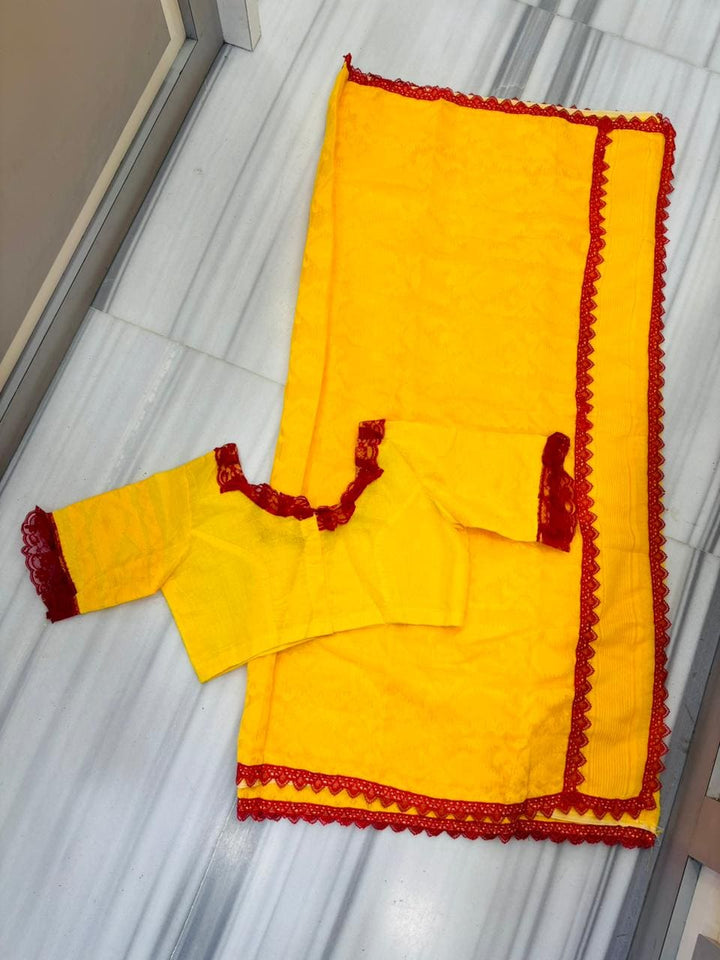 Aradhana Bengal Jamdani Saree with Blouse (Combo)