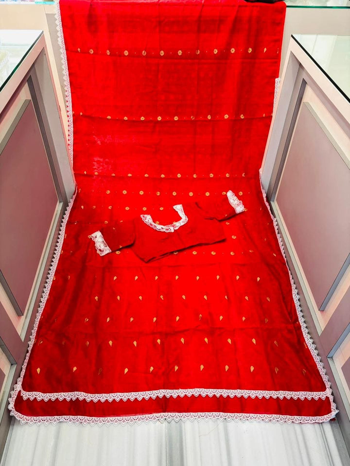 Aradhana Bengal Jamdani Saree with Blouse (Combo)