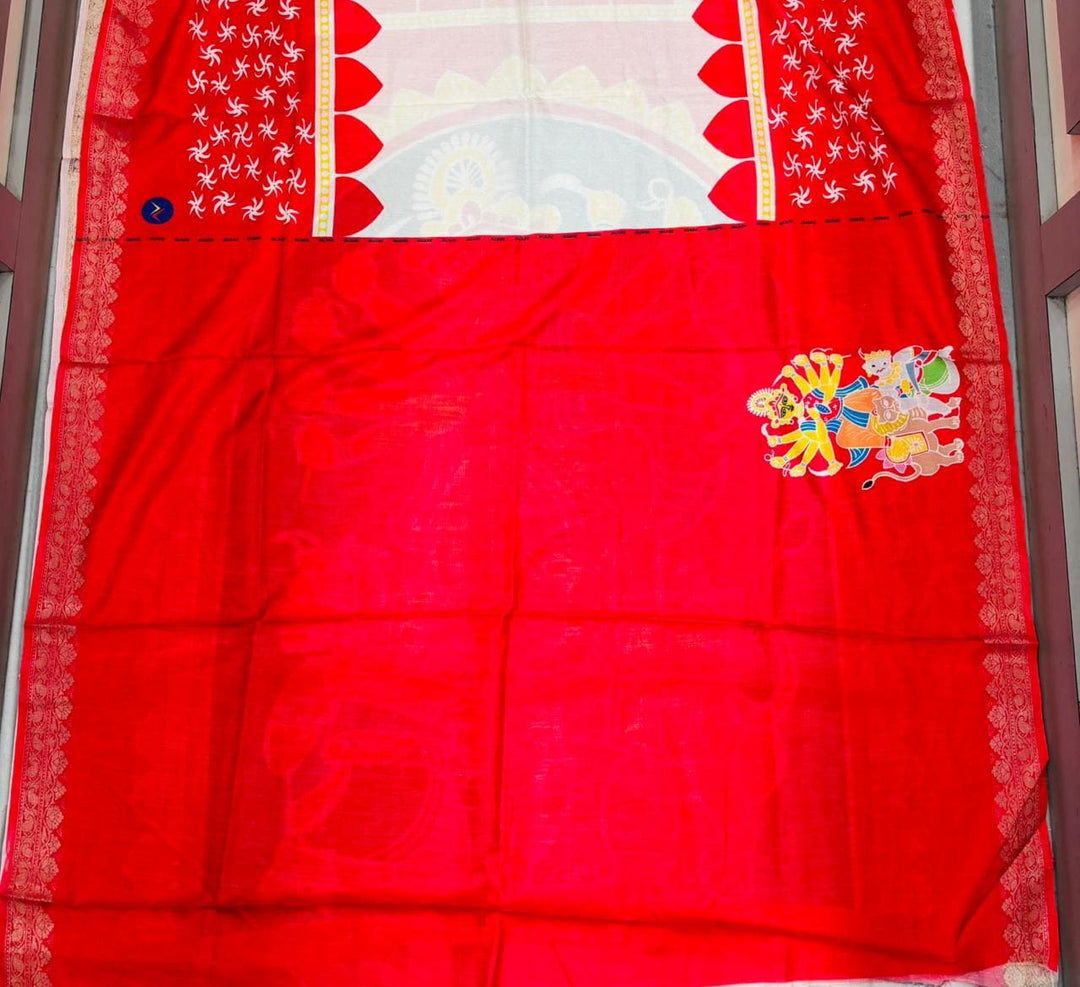 Aashwiner Alo Semi Tussar Silk Saree