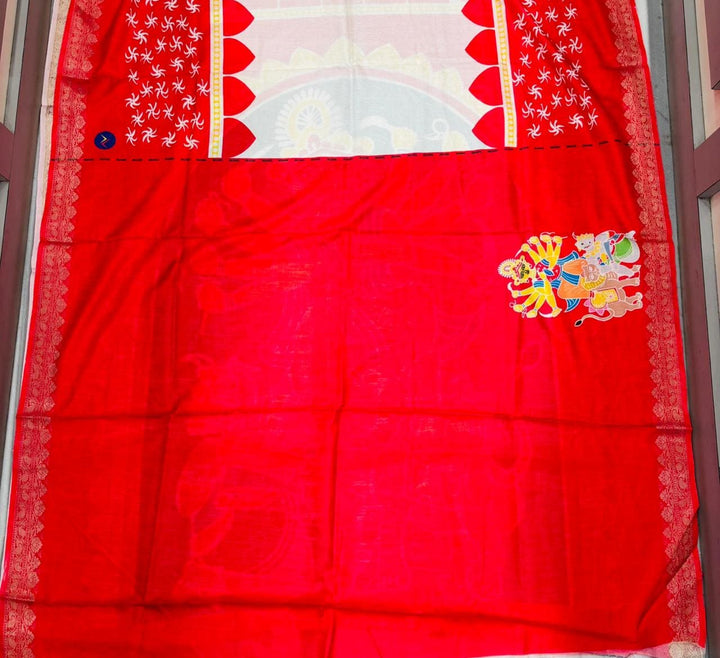 Aashwiner Alo Semi Tussar Silk Saree