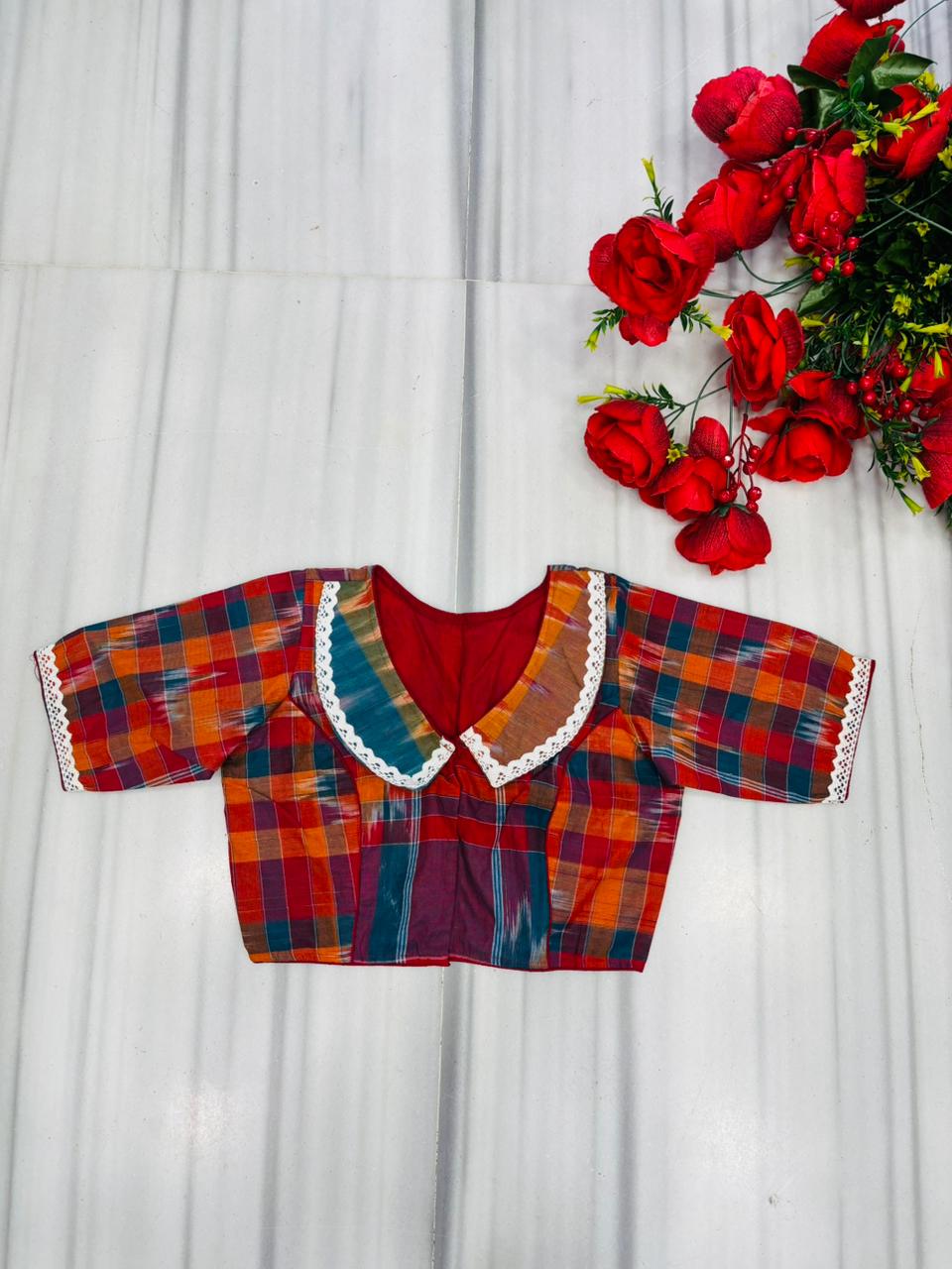The Art of Detail- Lace Blouse With Baby Collar