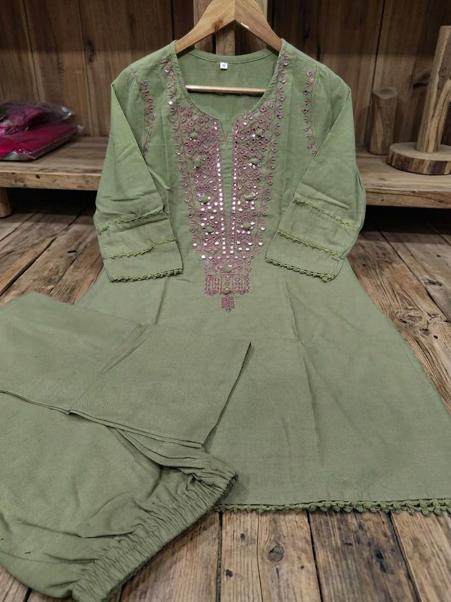 Poppy Muse - Embroidered Co-ords Set