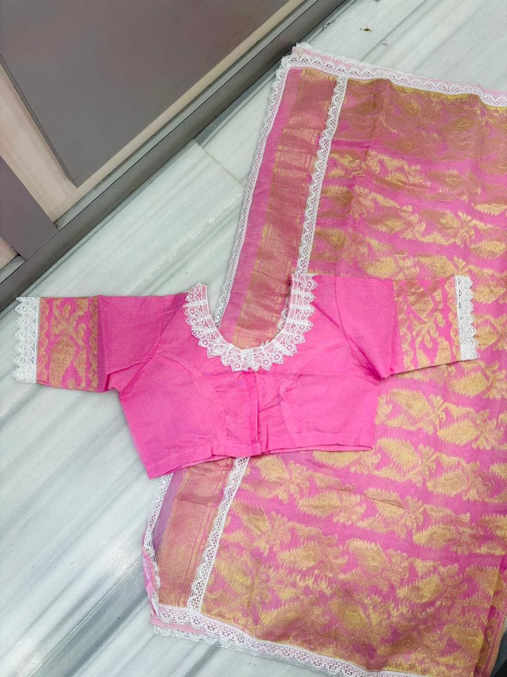 Aradhana Bengal Jamdani Saree with Blouse (Combo)