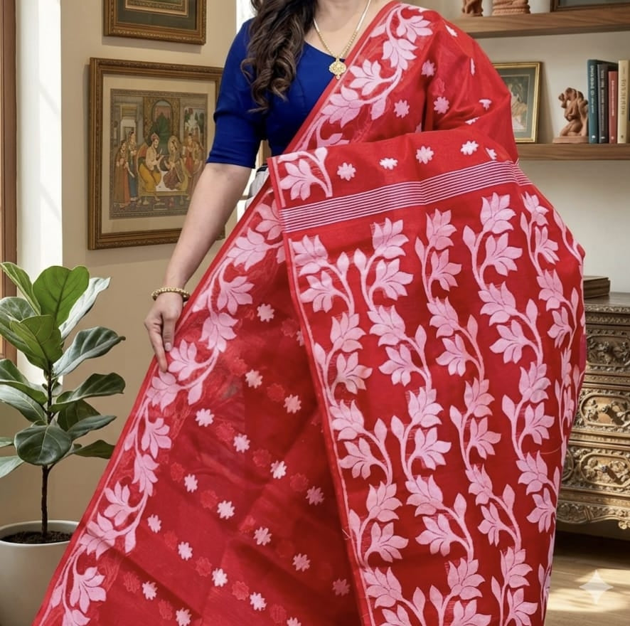 Meghla Bengal Jamdani Saree