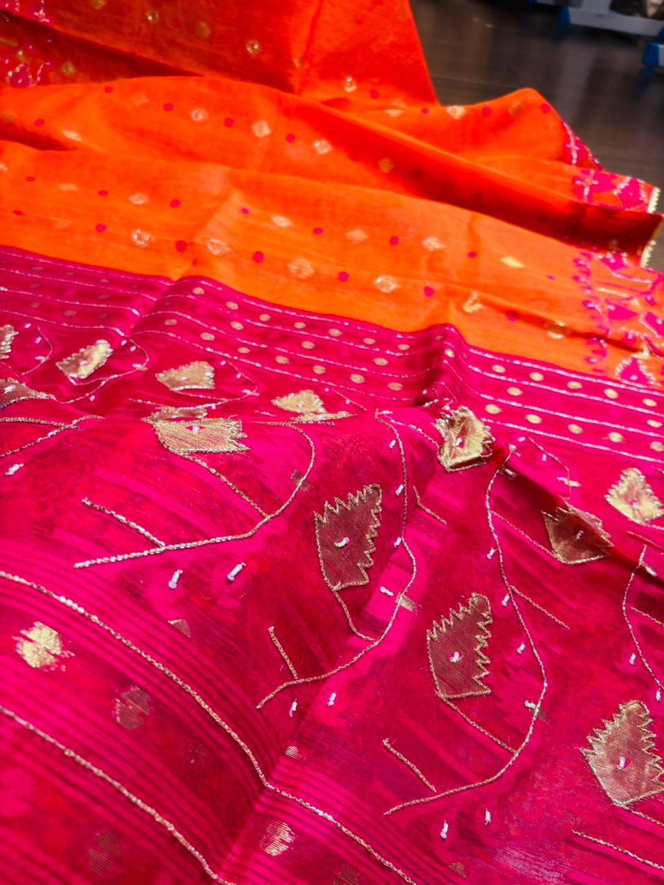 Sonar Alo  Katdana Jamdani Saree