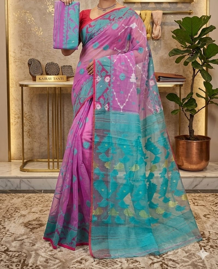 Kumudini | Karat Dhakai Jamdani Saree