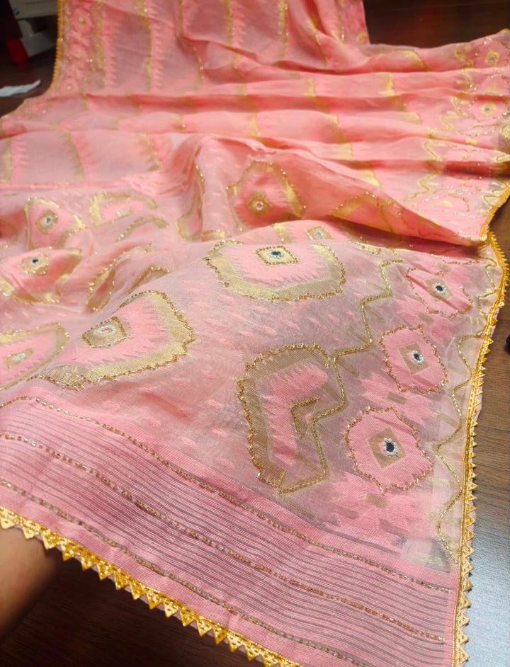 Monihar Katdana Jamdani Saree With Blouse (Combo)