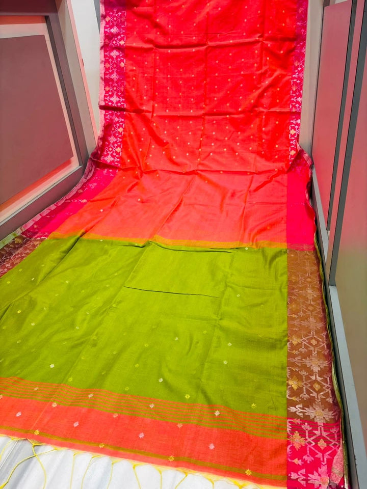 Ranga Priya khadi Jamdani Saree