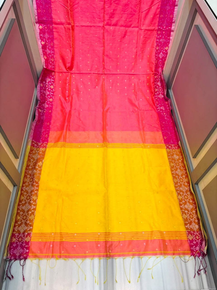Ranga Priya khadi Jamdani Saree
