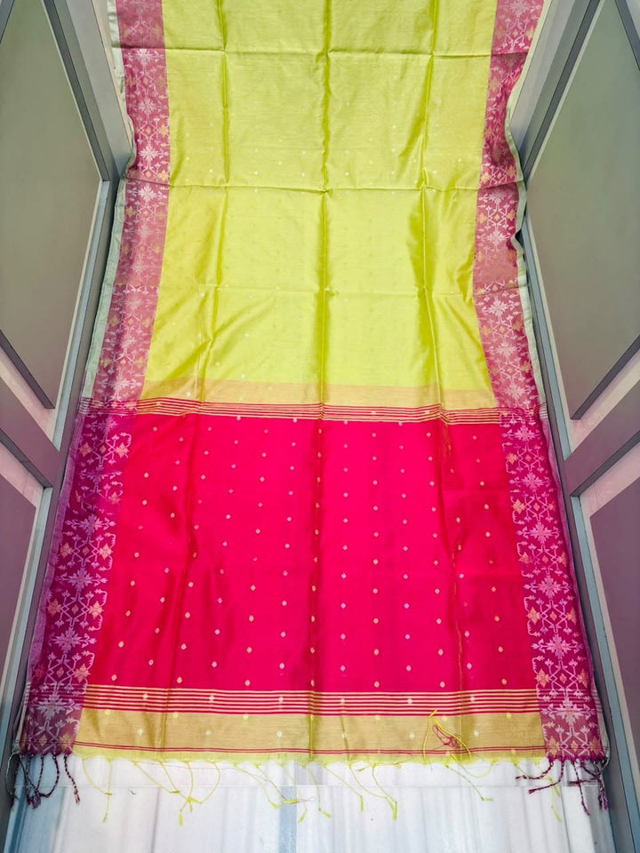 Ranga Priya khadi Jamdani Saree