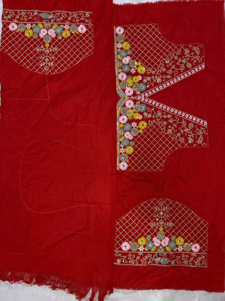 The Beautiful Exception – Banarasi Jacquard Silk Saree with Sequin & Dori Embroidery Work