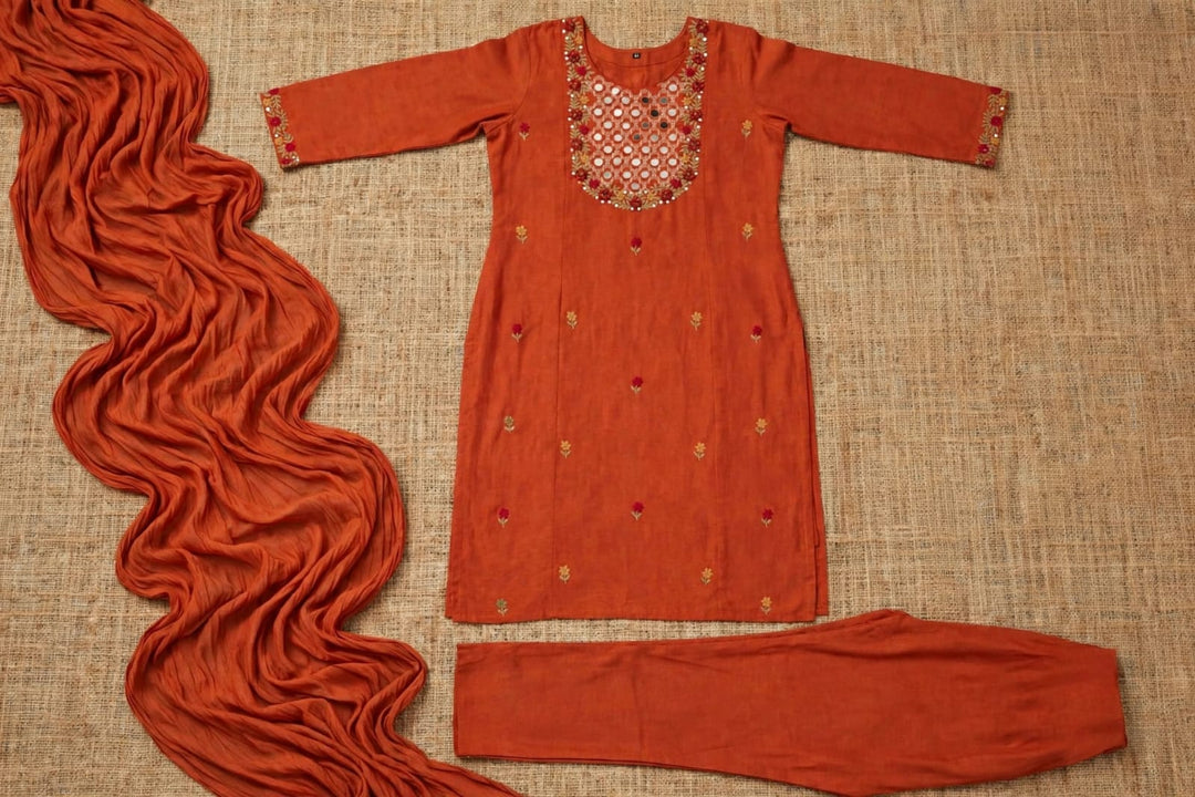 The Desi Crush Cotton Kurti Set