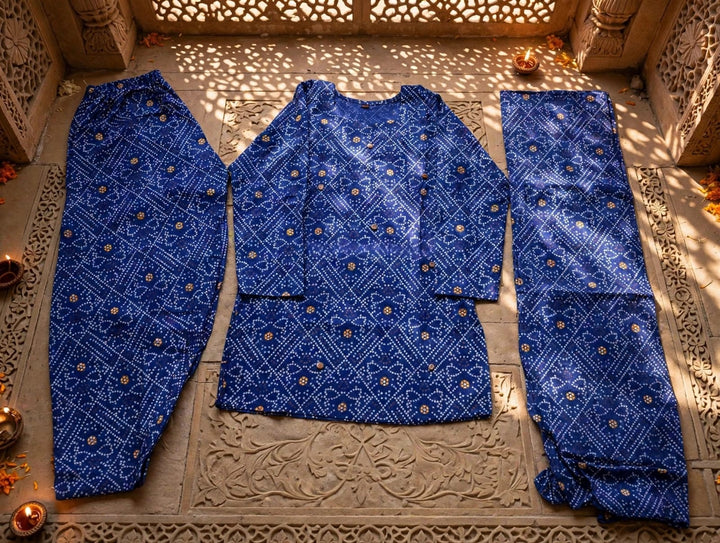 Desi Dil – Premium Cotton Bandhani Kurti Set