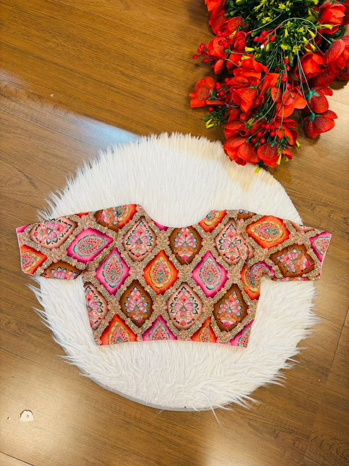 Dreams Become Design – Designer Zari & Sequins Crepe Blouse