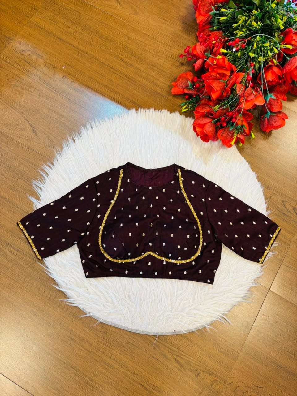 Celeste Noir - Fendy Silk Blouse