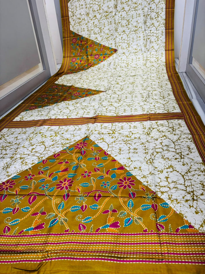 Trikon Ranga Fancy Silk Saree