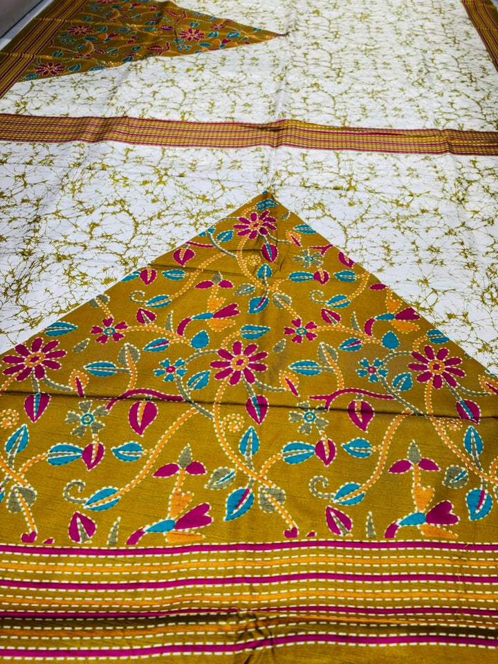 Trikon Ranga Fancy Silk Saree