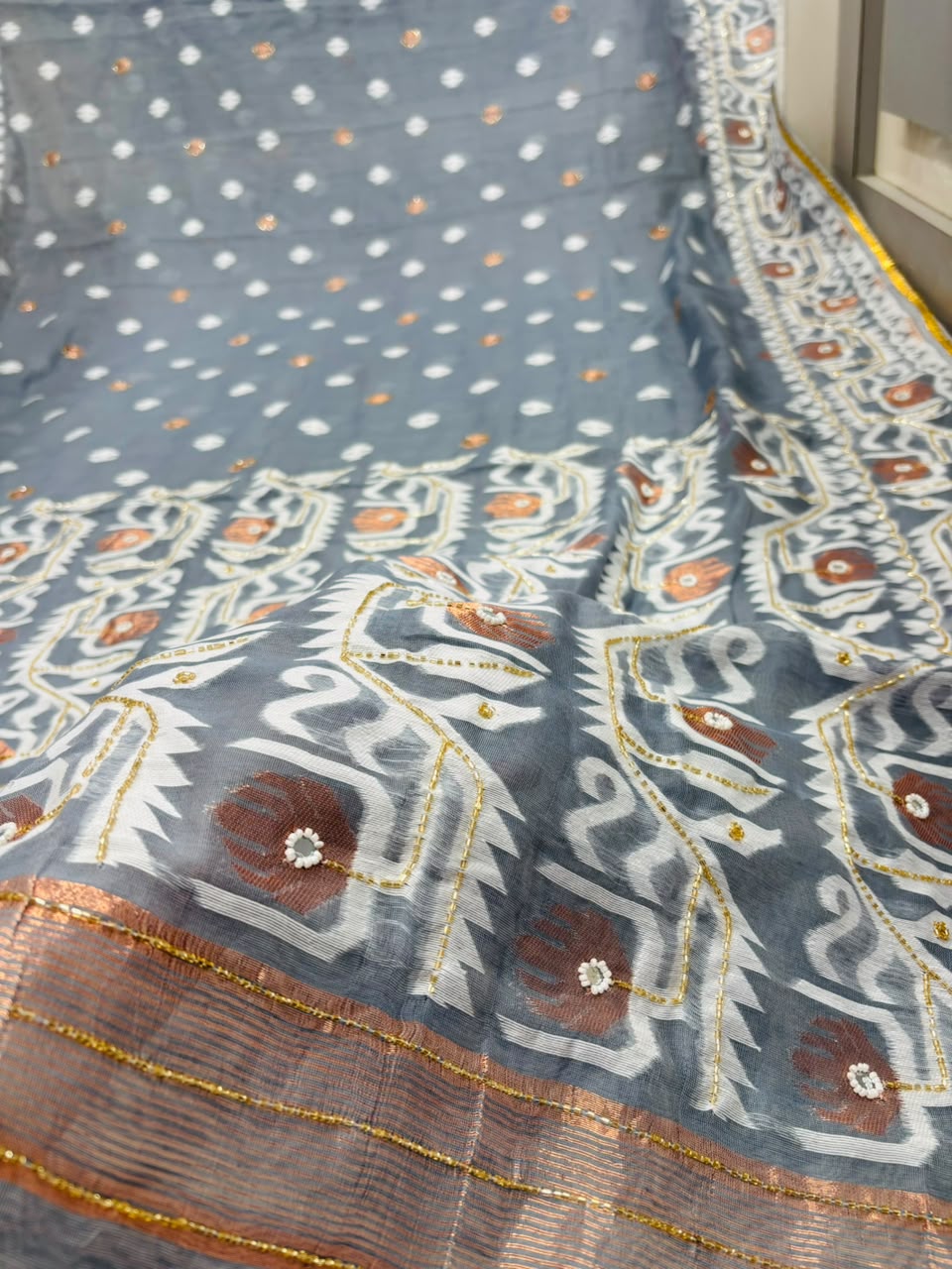 Sonar Alo  Katdana Jamdani Saree