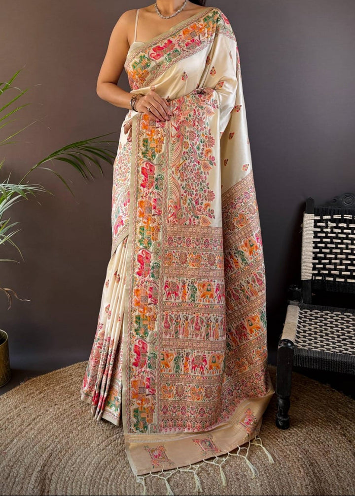 The Story of Her Pashmina Silk Saree
