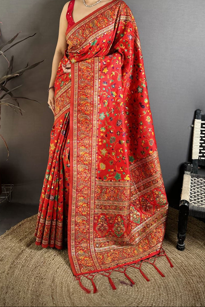 Royal Heirloom Pashmina Silk Saree