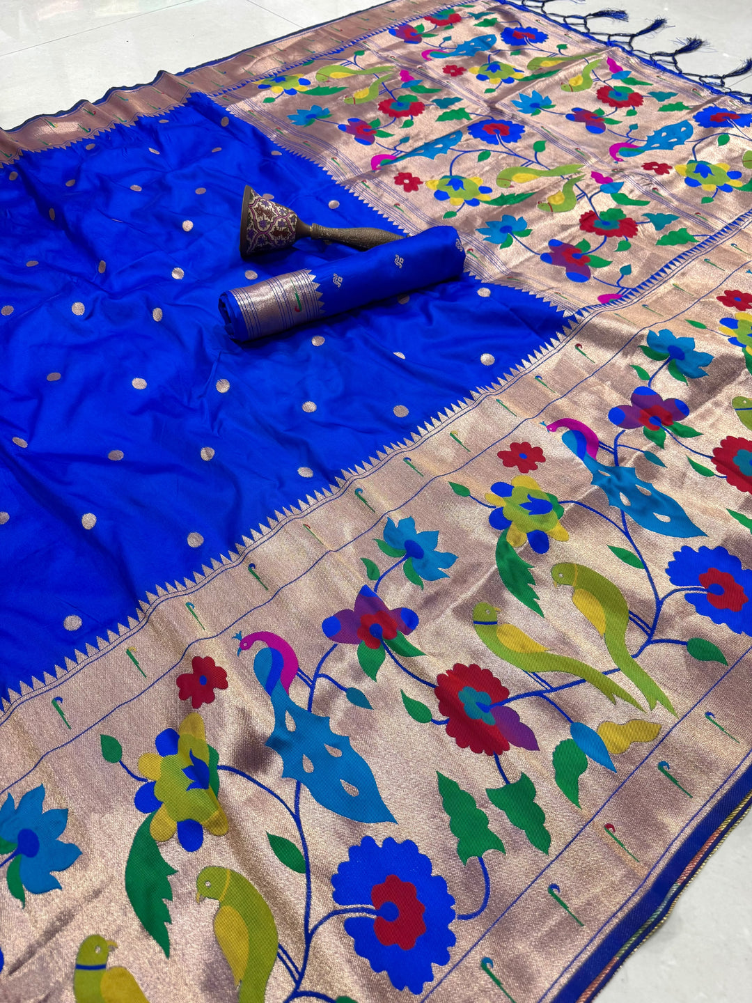 Shahi Kanjivaram Paithani Silk Saree