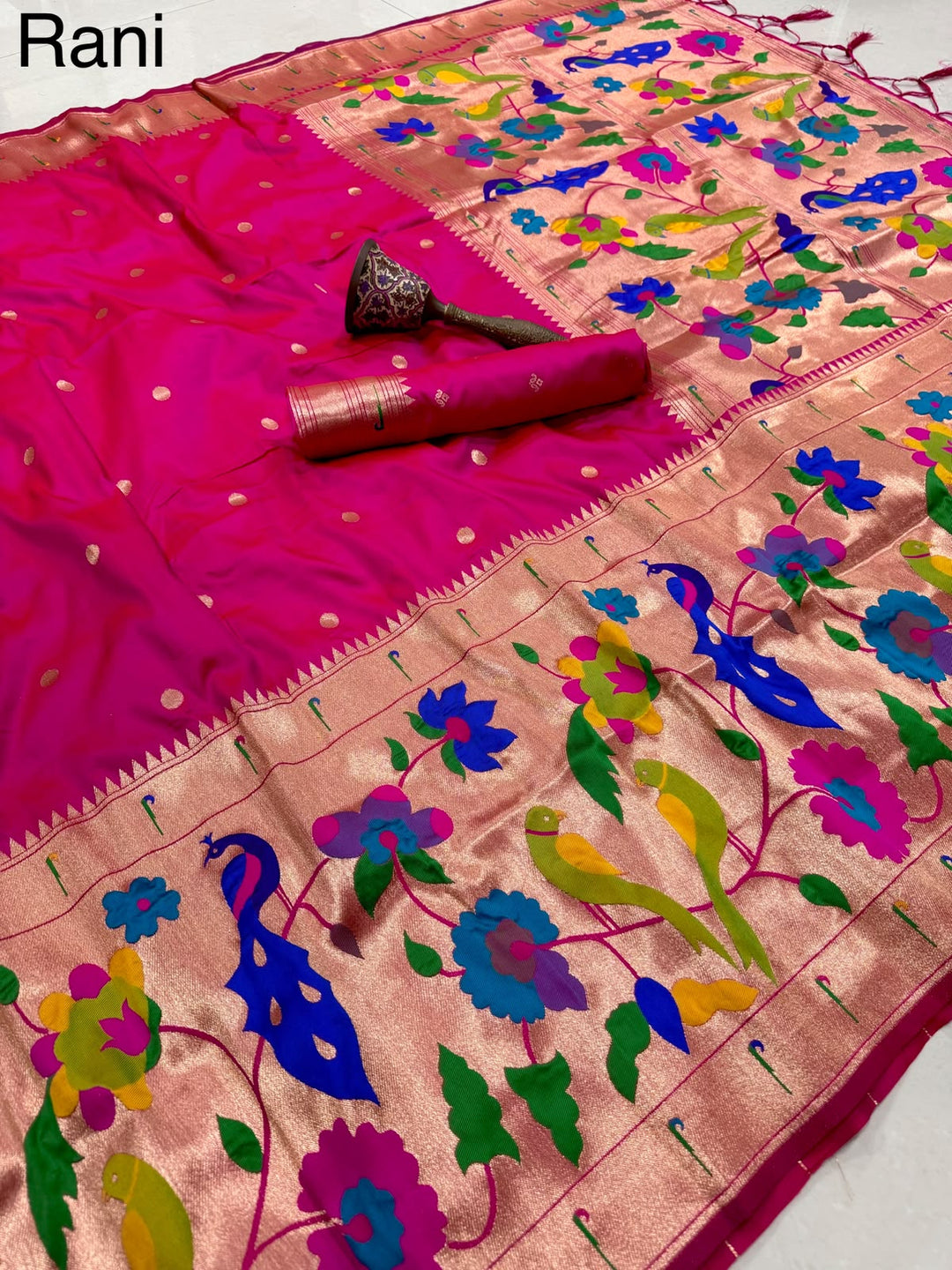 Shahi Kanjivaram Paithani Silk Saree