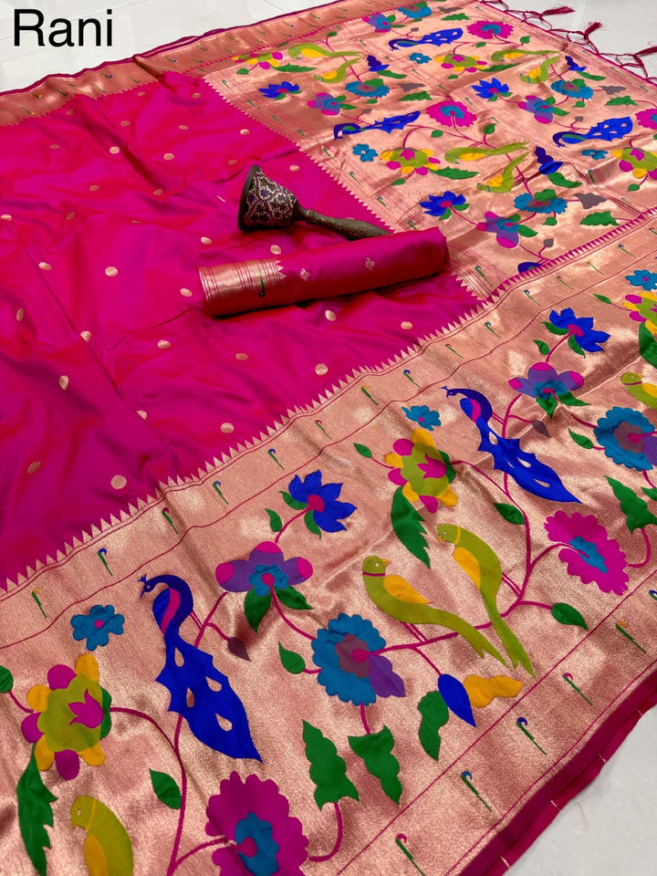 Shahi Kanjivaram Paithani Silk Saree