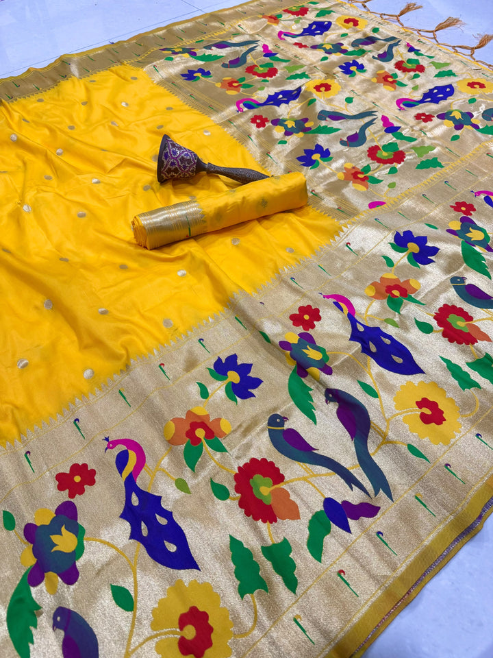 Shahi Kanjivaram Paithani Silk Saree