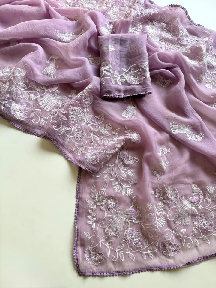 Divine Illumination Chinnon Silk Saree